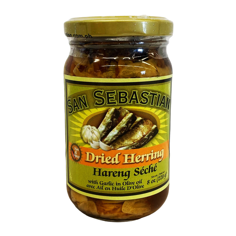 San Sebastian Dried Herring w/ Garlic in Olive Oil - Hot & Spicy