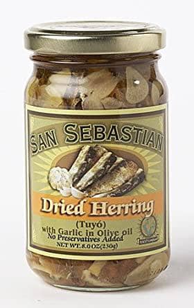 D & B Goods Canned Goods San Sebastian Dried Herring with Garlic