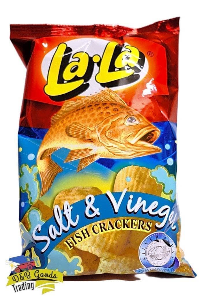 Lala Chips Lala Fish Crackers - Salt & Vinegar