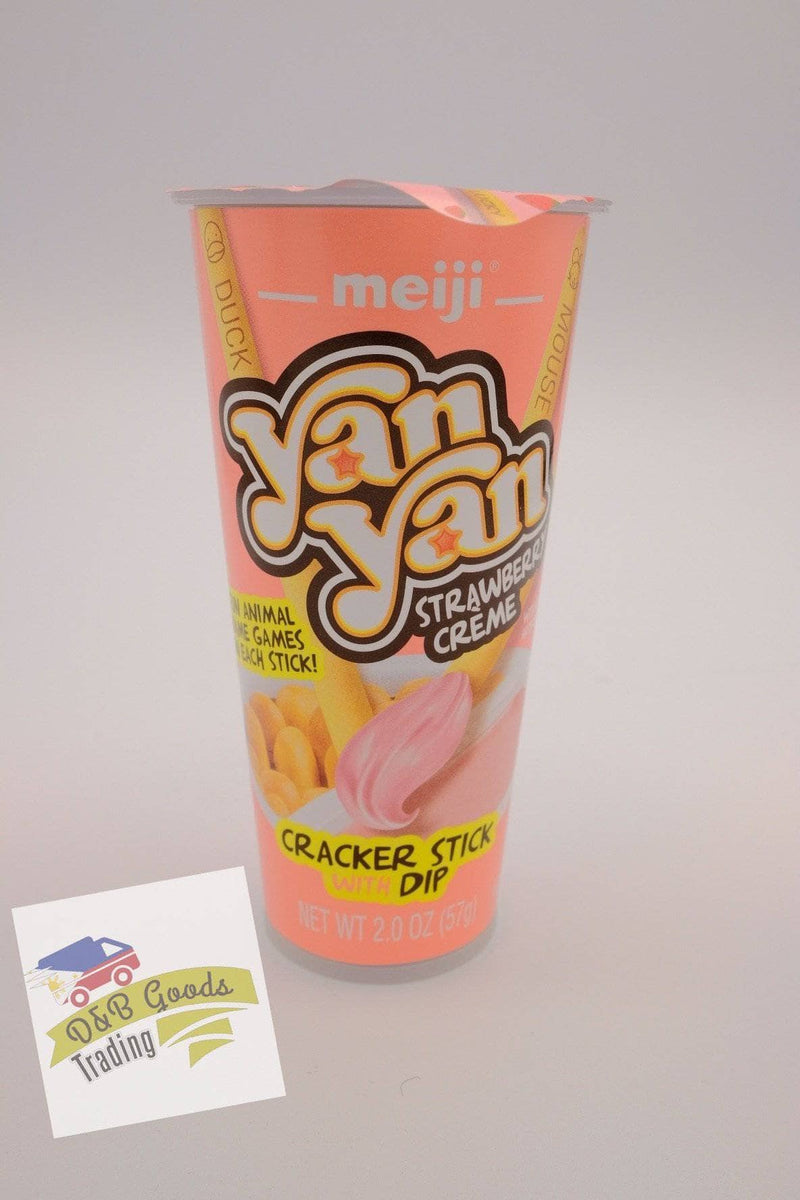 Meiji Cookies Yan Yan Strawberry Cream Snack